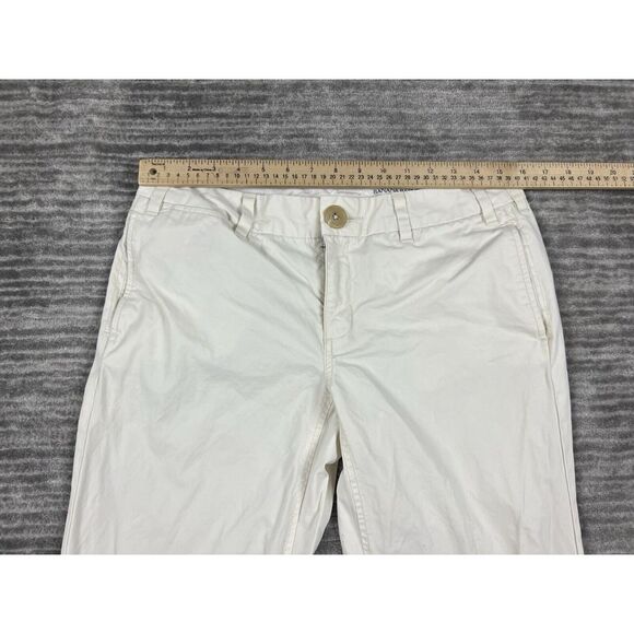 Banana‎ Republic Pants Womens 6 Ivory Bootcut 100% Cotton Casual - Picture 6 of 13